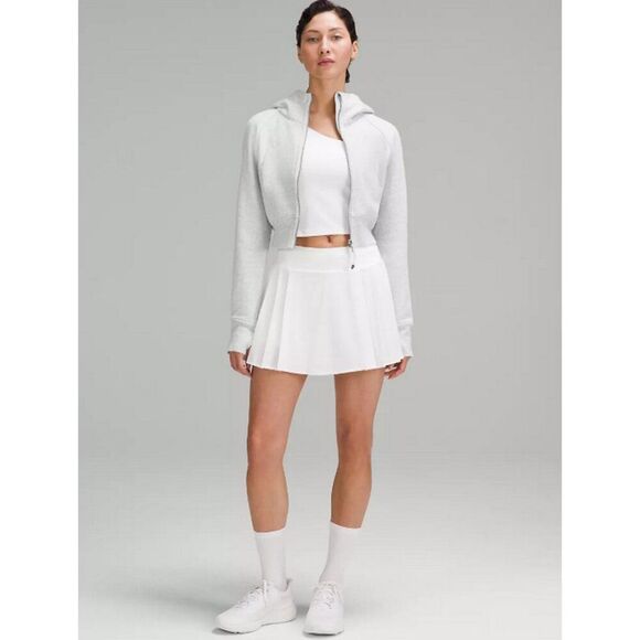 LULULEMON Scuba Full-Zip Cropped Hoodie Women’s XS-Small Core Ultra Light Grey - Picture 2 of 13